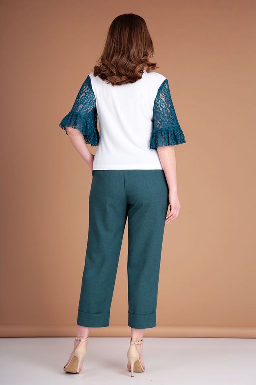 Костюм Liona Style 785 изумрудный  фото 4