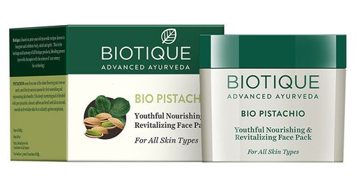 Bio Pistachio Youthful Nourishing & Revitalizing Face Pack/Биотик Био С Фисташ Маска Для Лицаи, Питательная. 50г.