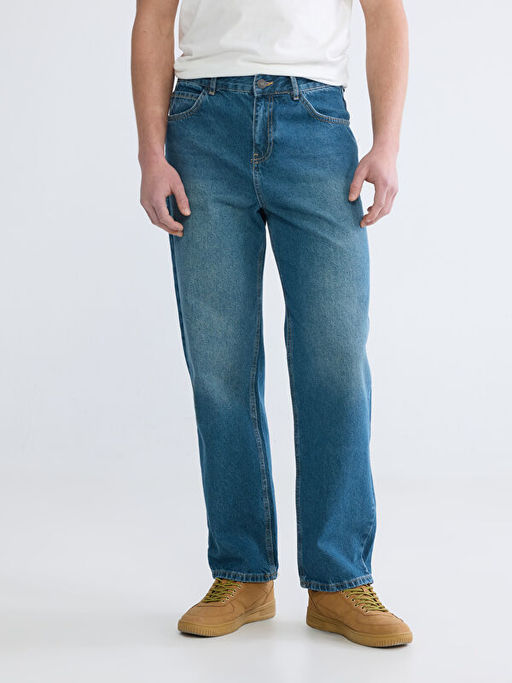 Baggy Fit Erkek Jean Pantolon