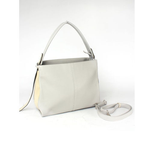 Сумка женская искусственная кожа ADEL-310/2в, 1 отд/плеч рем, серый св флотер 259845