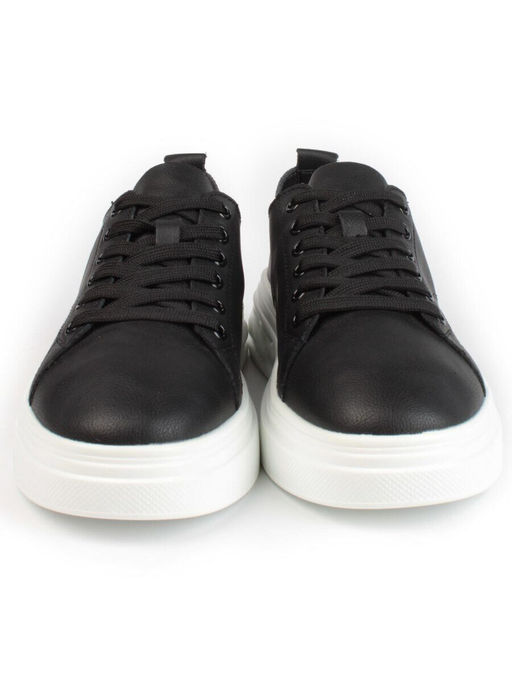 05-PDXL148-3 BLACK Кроссовки женские (натуральная кожа)