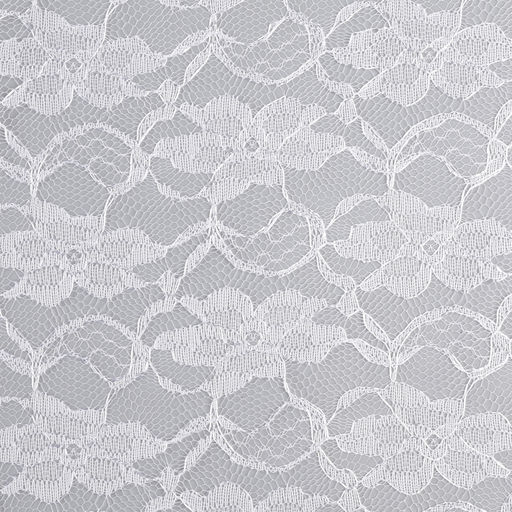 Ткань для рукоделия, лоскут гипюра крупные цветы, белый, 150 × 160 см