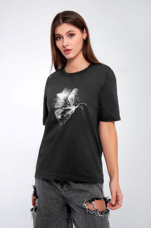 Арт. 31100 Футболка женская 44-52 (5 шт) Цвет:графит - Калинка фото 13