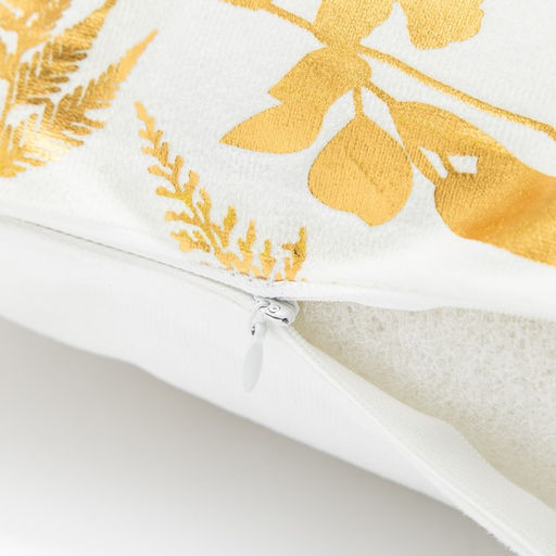 Наволочка декоративная Этель Гербарий 42 х 42 см, велюр  фото 3