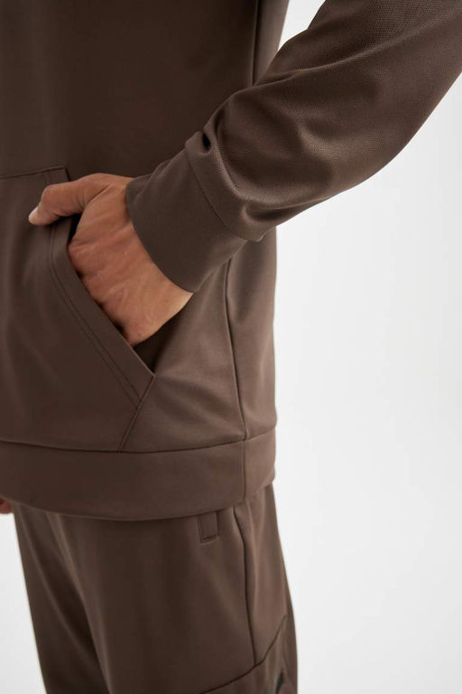 DeFactoFit Спортивная толстовка стандартного кроя с капюшоном для подводного плавания  фото 7