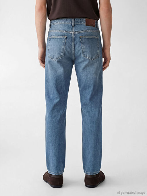 700 Straight Fit Erkek Jean Pantolon - Waikiki фото 3