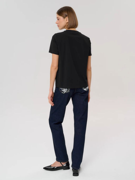 Футболка женская 12421-42017 black - Eleganzza фото 3