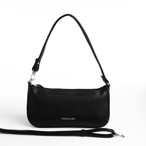 Сумка женская TEXTURA, багет, маленький размер, цвет чёрный  фото 7