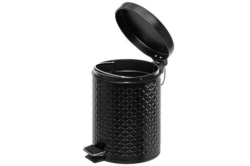 Контейнер для мусора 5 л 22,5*20*27,3 см Черный с педалью + ведро - Elan gallery фото 5