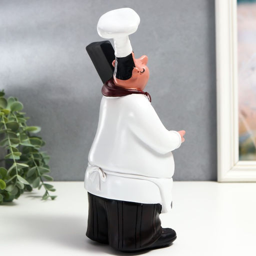 Фигура полистоун «Повар с доской для меню», 27×10×15 см