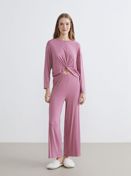 Bisiklet Yaka Kad?n Pijama Tak?m