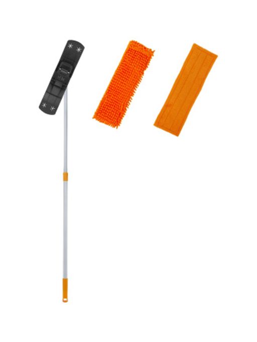 Швабра BASIC DUO с 2-мя насадками, с телескопической рукояткой - DomCraft фото 6