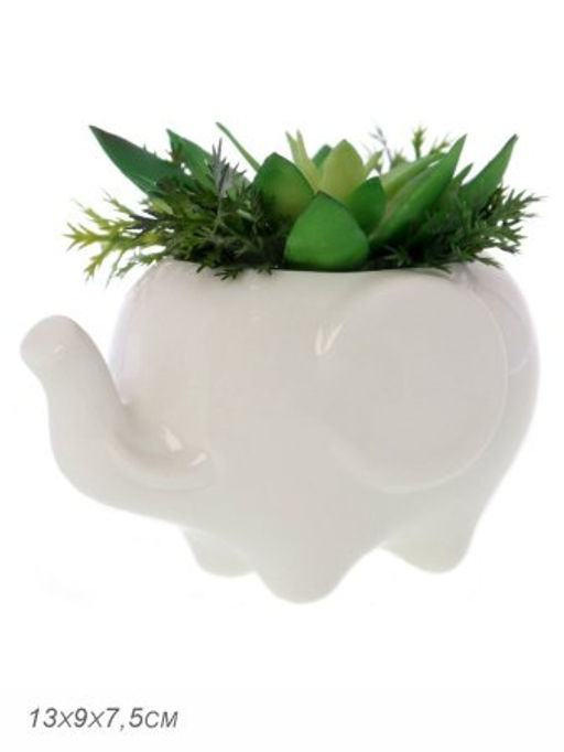 Кашпо 13х9х7,5 Слоник / XN06 /уп 72/ - Галеонтрейд фото 2