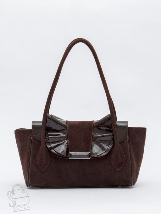 Сумка женская кожаная 2430-1Y coffee Polina&Eiterou