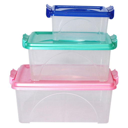Контейнер для продуктов пластмассовый 7,5л, 35х24х14,5см, ручки-клипса (Россия) - Домашняя мода фото 3