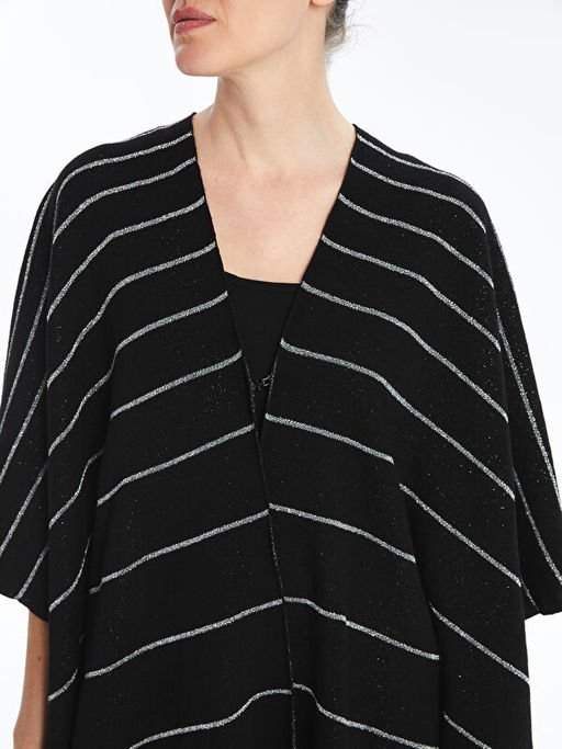 ?al Yaka ?izgili Kad?n Triko Pan?o