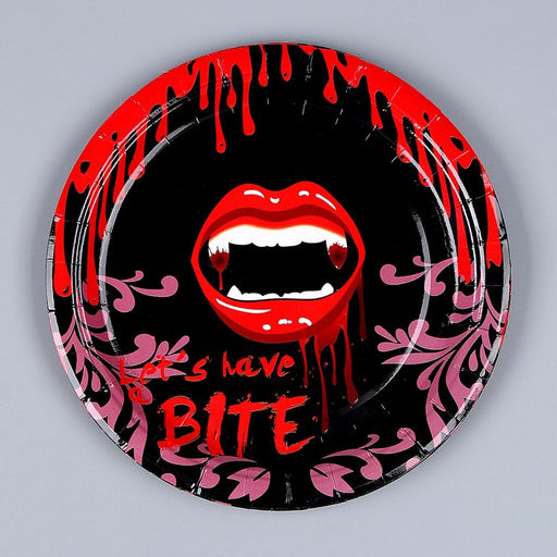 Тарелка бумажная Губы, в наборе 6 шт. - Страна карнавалия фото 5