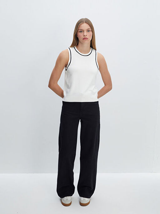 Bisiklet Yaka Kad?n Triko Atlet