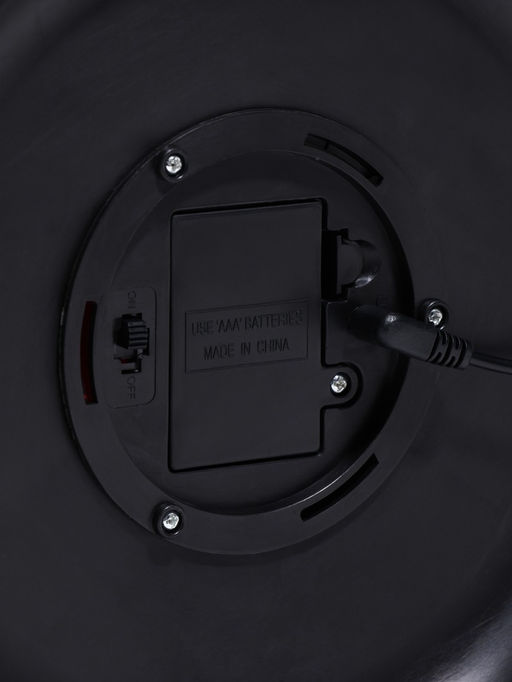 Камин электрический светодиодный, чёрный 18,5х18,5х31 см, (3хAAA, usb)