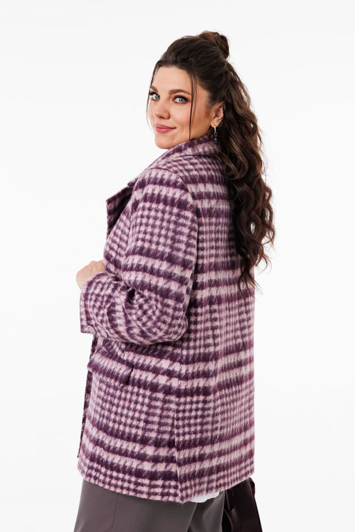 Пальто ANELLI 1525 цвет дымчатой орхидеи  фото 8