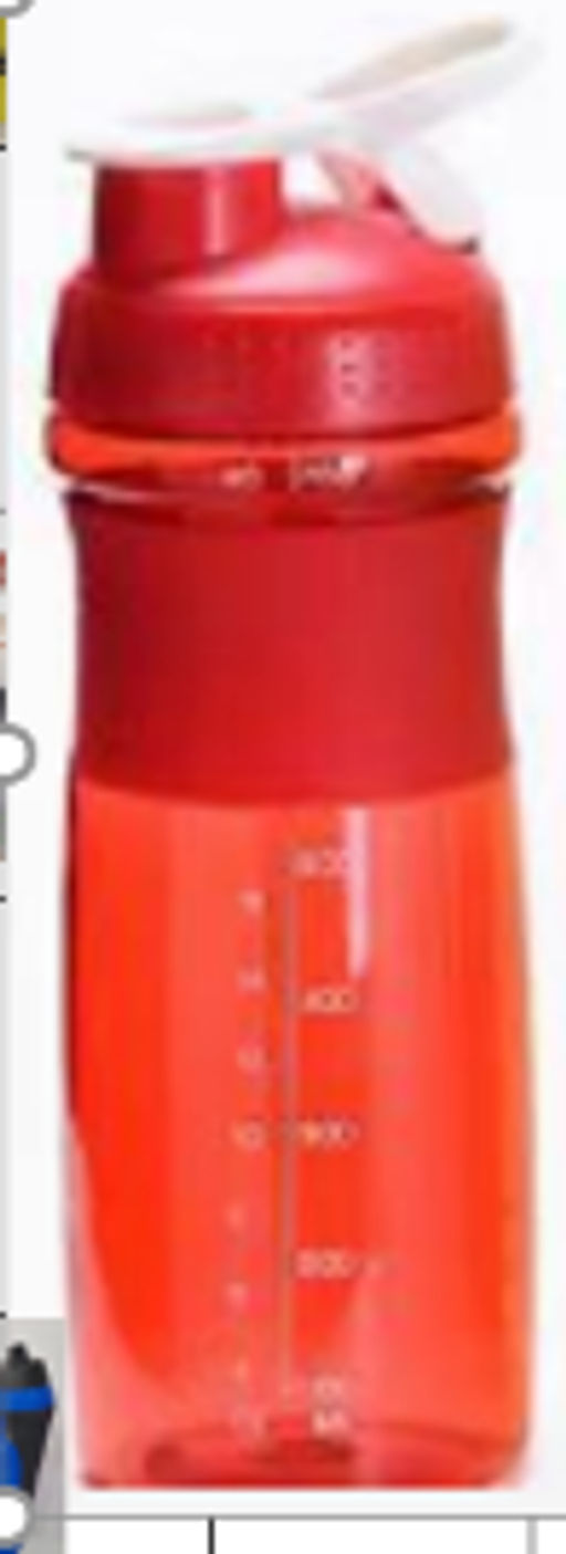 Бутылка/Шейкер NEWWAVE SHS-760 красная, для спортивного питания 760ML/уп60