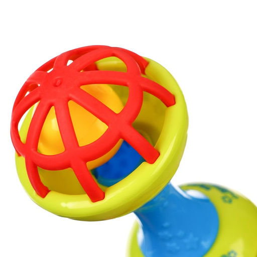 Погремушка Гантелька яркая, с эластичными элементами - Крошка я фото 6