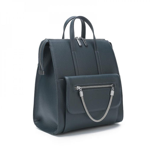 Рюкзак, кожа, MIRONPAN 6022 Темно-синий  фото 2