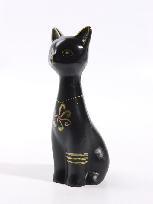 Фигурка "Кошка-Нефертити" 6,5х18 см, чёрный