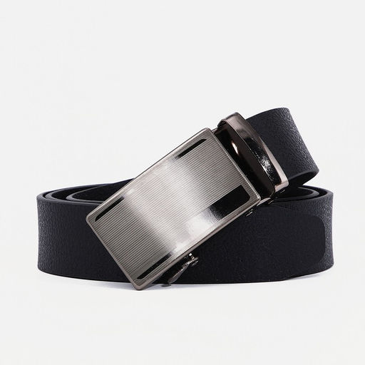 Ремень мужской «Великан» для полных, ширина 3.5 см, пряжка автомат, чёрный