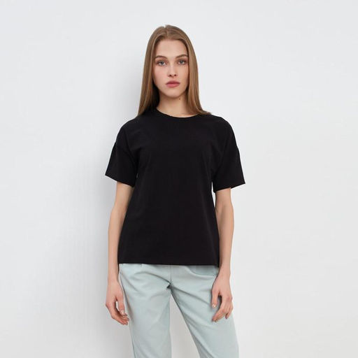 Футболка женская MINAKU SLIM FIT: цвет чёрный, р-р 42