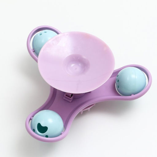 Игрушка-вертушка на присоске для кошек, 3 отсека с бубенчиками, микс цветов - Пижон фото 3