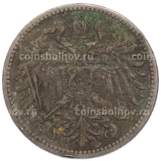 Монета 10 геллеров 1895 года Австрия