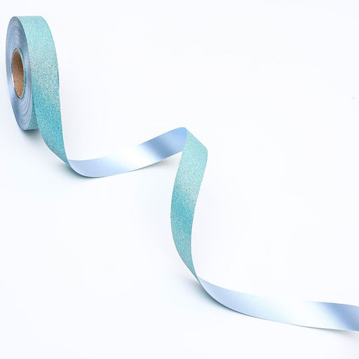 Цена за 4 шт. Лента ТИФФАНИ для декора и подарков, голубая, 2 см х 50 м - Simaland фото 3
