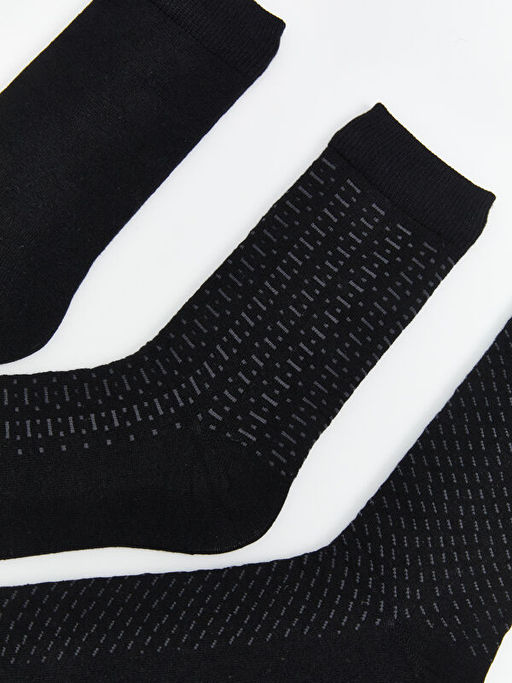 Bask?l? Erkek Soket ?orap 7li