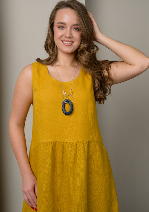 100% ЛЁН Лёгкий и воздушный сарафан платье