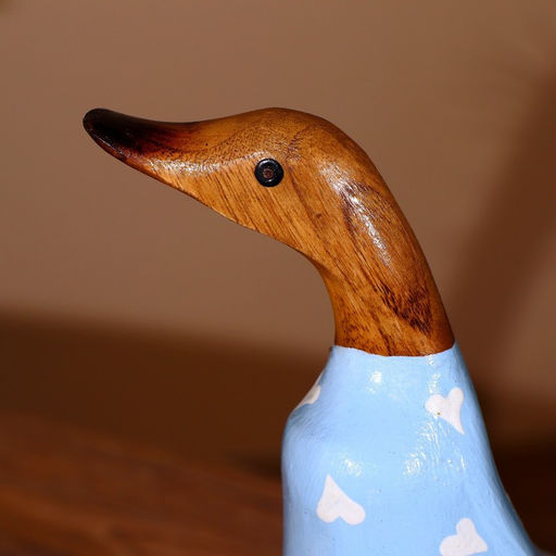 Сувенир «Утка в голубом», 27 см, дерево