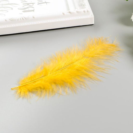 Перья декоративные страусиные, 10-12 см, набор 24 шт., 6 цветов, ассорти