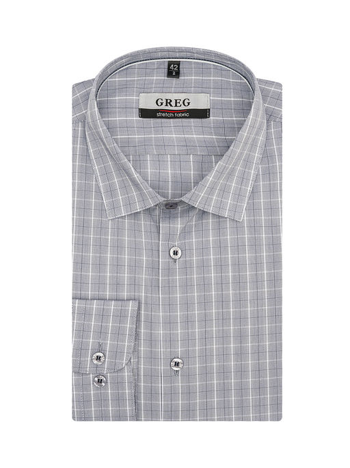 Сорочка мужская длинный рукав GREG 335/238/180/ZN/1p STRETCH  фото 2