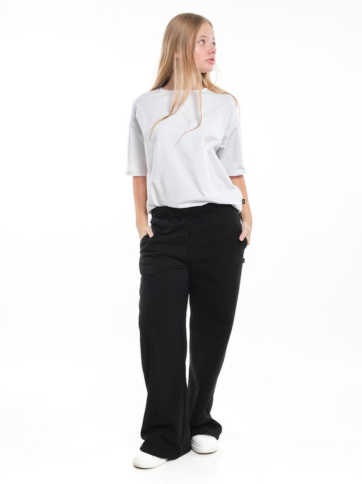 Брюки для девочки 22-7348 черный - Mini maxi фото 3