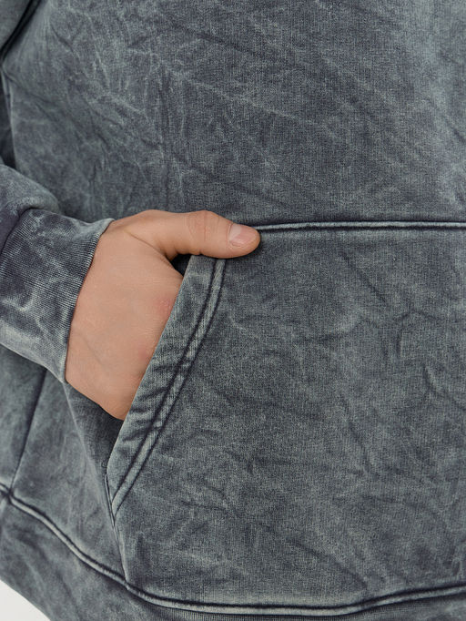 Теплое худи мужское серое с начесом - Mark formelle фото 6