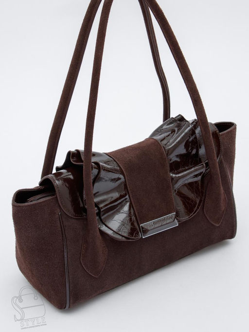 Сумка женская кожаная 2430-1Y coffee Polina&Eiterou