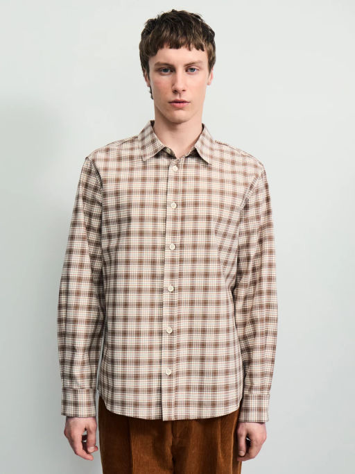 Рубашка в клетку из 100% хлопка / Zarina  фото 3