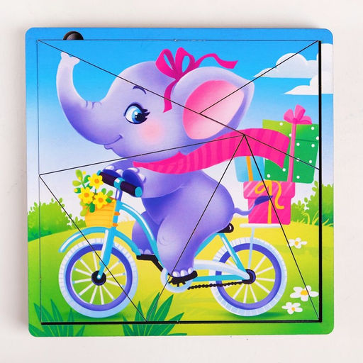 Пазл разрезной Животные зоопарка, 3 картинки в раме - Лесная мастерская фото 4