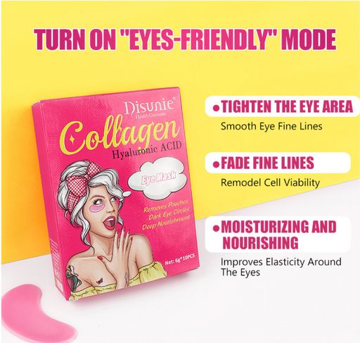 Патчи для глаз гидрогелевые с коллагеном и гиалуроновой кислотой  -1 шт - Disaar фото 5