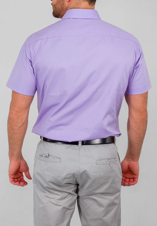 Сорочка мужская короткий рукав GREG 720/107/3823/Z STRETCH  фото 3