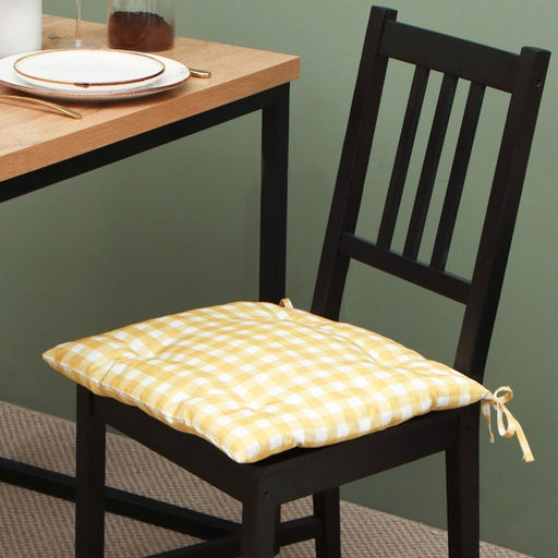 Цена за 2 шт. Подушка на стул «Этель» Sunbeam, 42×42 см, жёлтая