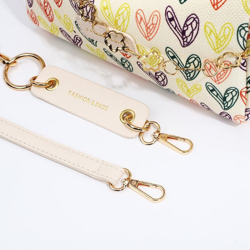 Сумка кросс-боди на молнии, цвет бежевый/разноцветный - Simaland фото 8