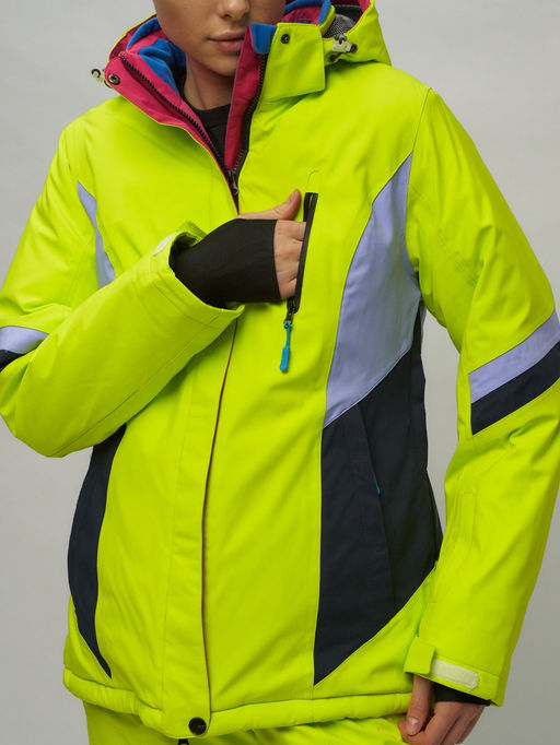 Горнолыжный костюм женский салатового цвета 02201Sl - Chunmai фото 13