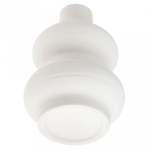 Ваза керамическая "Гвинея" 450мл, д10,3см h15см, д/горла - 2,2см, матовая, фактурная глазурь, цвет - белый, в коробке (Китай)