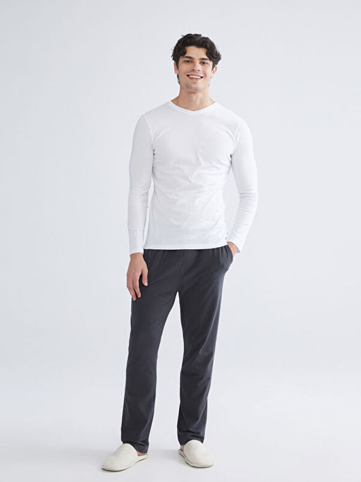 Standart Kal?p Polar Erkek Pijama Alt?